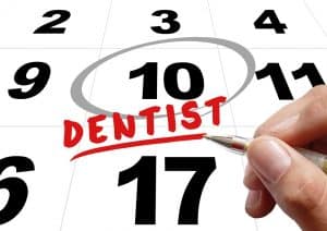 Be sure to make those dental appointments every six month for optimal oral health.