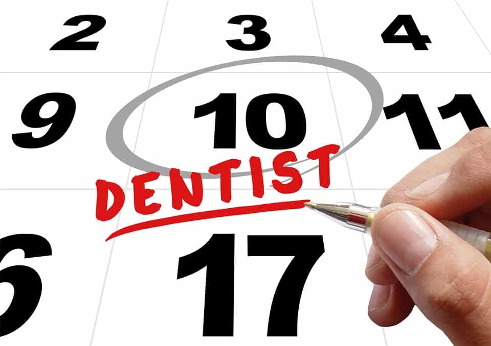 Be sure to make those dental appointments every six month for optimal oral health.